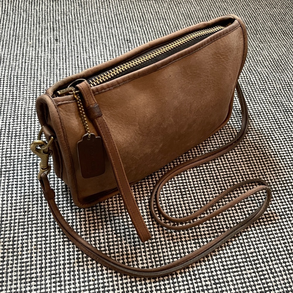 Coach bag vintage 1970s NYC tan